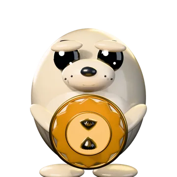 The Warden, Counterseal's ceramic mascot, holding an amber seal: a call is waiting for you.